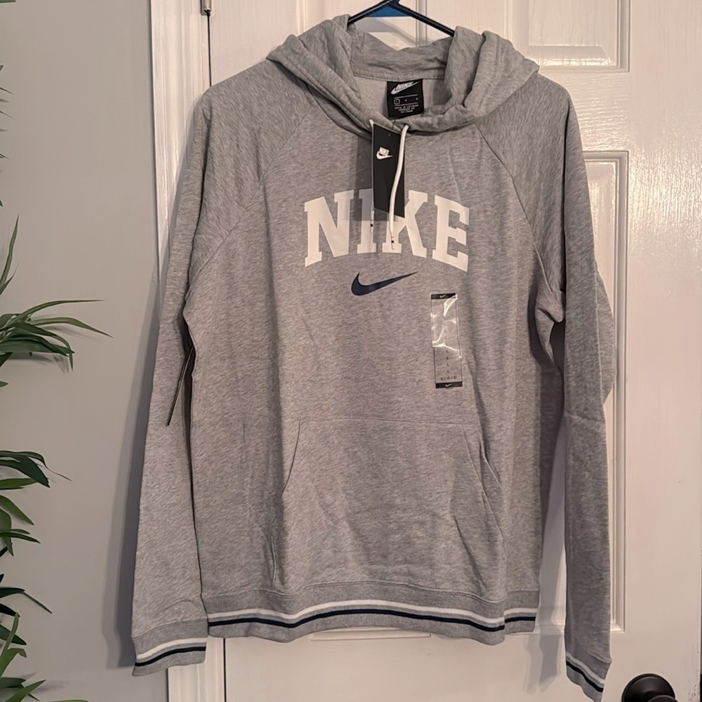 Nike Women’s lightweight heather gray hoodie NWT L - Picture 1 of 6
